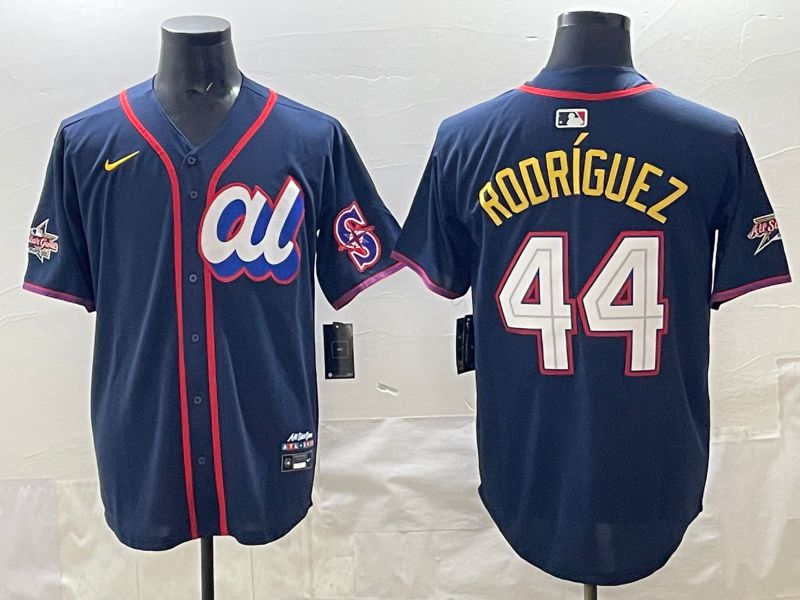 Men 2025 Seattle Mariners #44 Rodriguez dark Blue All star Nike MLB Jersey style 09->seattle mariners->MLB Jersey